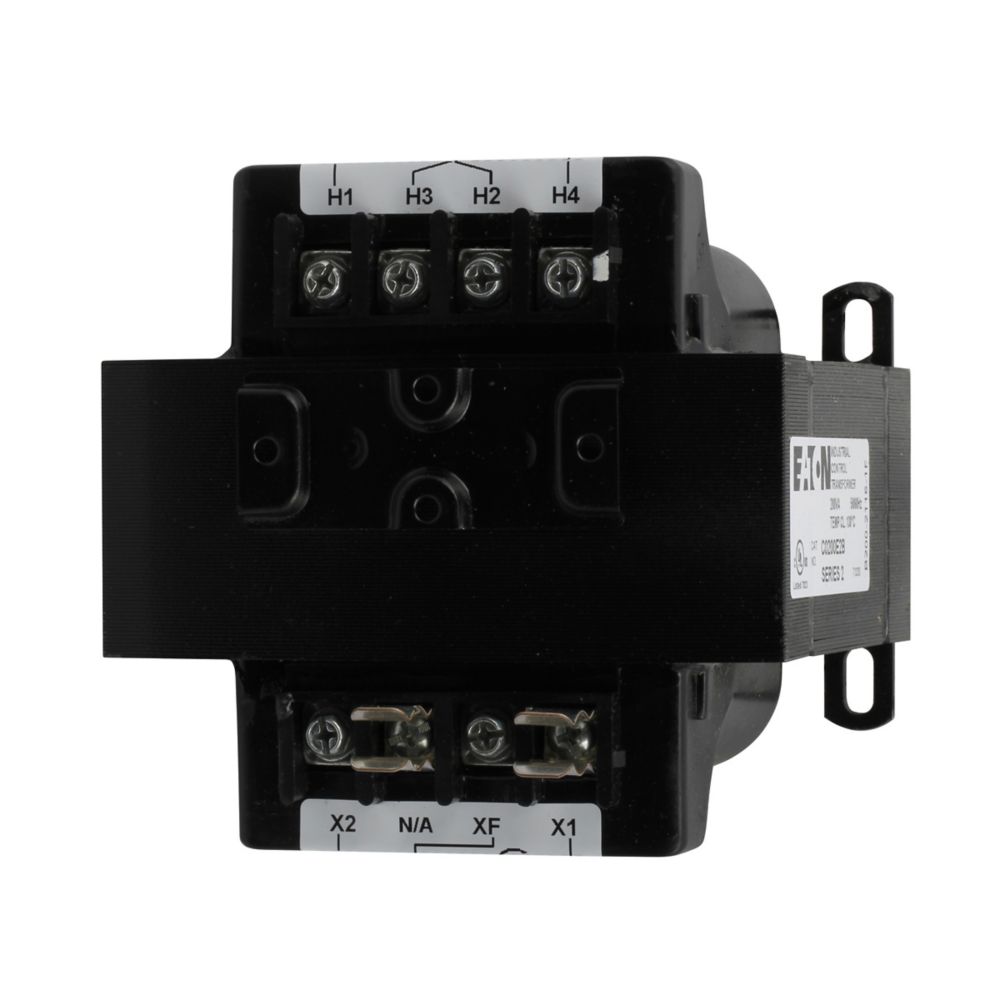 Eaton, type MTE, industrial control transformer, pv: 240v x 480v, taps: none, sv: 120 x 240v, 55°c, 200 va , cu magnet wire
