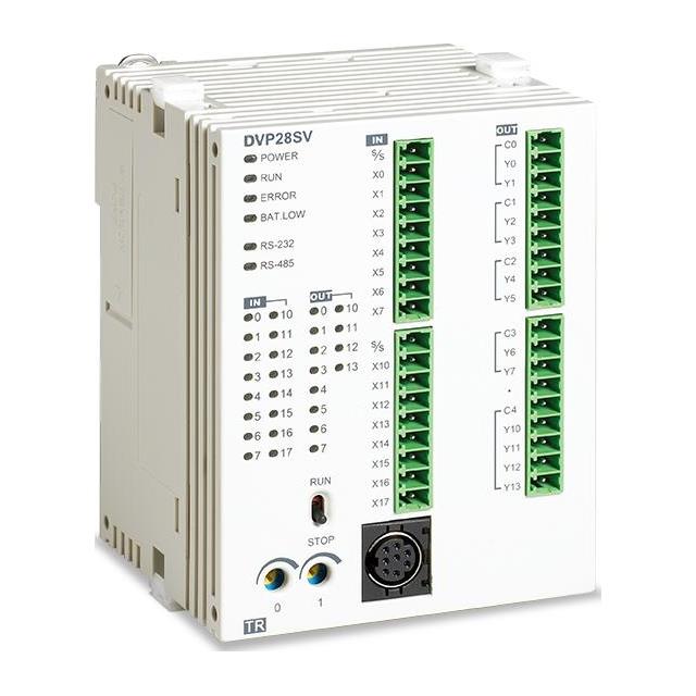 DELTA PLC COMPACTO ESTÁNDAR MODELO DVP14SS211R MARCA DELTA ELECTRONICS DE LA FAMILIA SERIE DVP SS2   INCORPORA 8 ENTRADAS DIGITALES DE 24VCD Y 6 SALIDAS A RELEVADOR. 1 X RS-232 MINIDIN