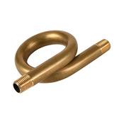 [SSP545-ADC] Winters siphon, brass body, 1/4in male NPT x 1/4in male NPT.