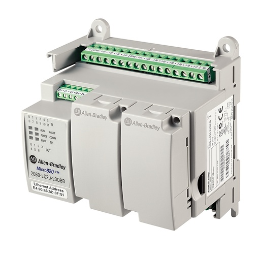 [2080-LC20-20QWB] Micro820 20 I/O ENet/IP Controller