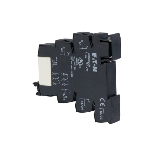 [XRU2D120U] Eaton DPDT Screw Connection, Standard Terminal Block Relays, 120V, 110 Vdc, 6A