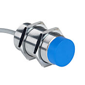 [DW-AD-513-M30] Contrinex inductive proximity sensor, tubular, 30mm diameter x 60mm body, chrome-plated brass housing, PNP, N.O. output, 40mm sensing distance, non-flush, 100 Hz switching frequency, IP67, pigtail.