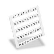 [KN-L5-1-50] Konnect-It marking tag, 5 x 5mm, numbered 1-50 (10 of each number). Package of 500. For use with Konnect-It terminal block.
