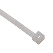 [SEL.2.321] SapiSelco general purpose cable tie, 6.3in length, 0.18in width, 61.73lb tensile strength, 1.5in maximum bundle diameter, natural, nylon. Package of 1000.