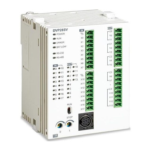 [DVP20SX211R] PLC COMPACTO ESTÁNDAR MODELO DVP14SS211R MARCA DELTA ELECTRONICS DE LA FAMILIA SERIE DVP SS2   INCORPORA 8 ENTRADAS DIGITALES DE 24VCD Y 6 SALIDAS A RELEVADOR. 1 X RS-232 MINIDIN